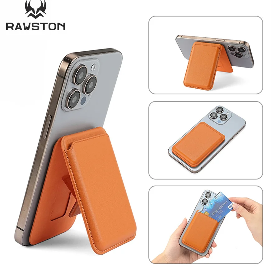 Phone Accessories Pouch - Étui portefeuille en cuir magnétique avec