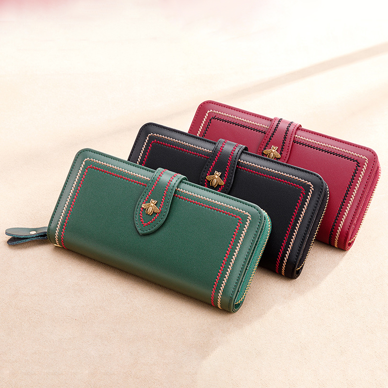 Phone Accessories Business - Portefeuilles en cuir véritable pochette pour