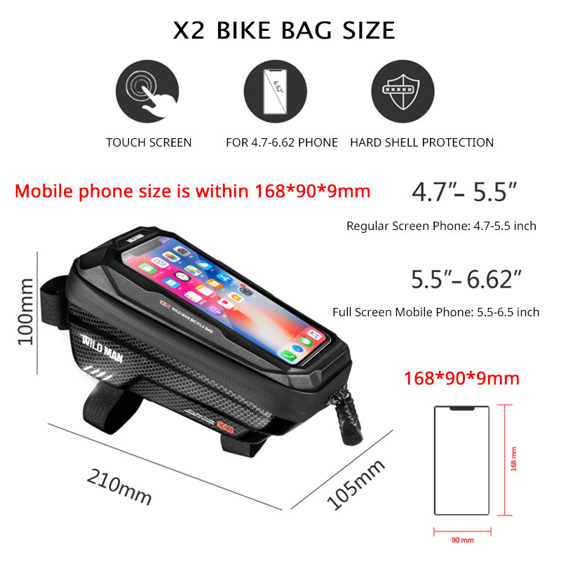 WILD MAN – sac de vélo avant p - Youtube Phone Accessories avis et prix