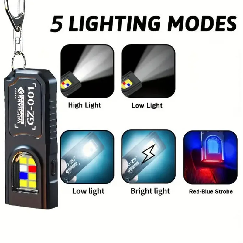 Mini lampe torche LED COB puis - Type C Adapter avis et prix