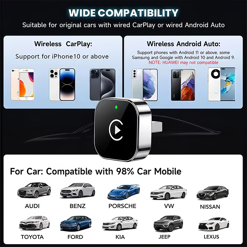 Adaptateur CarPlay sans fil 2- - Phone Accessories Online avis et prix