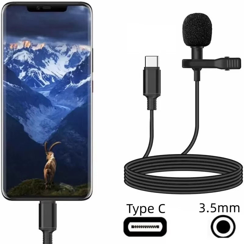 1-5 pièces Microphone Lavalier - Type C Adapter avis et prix