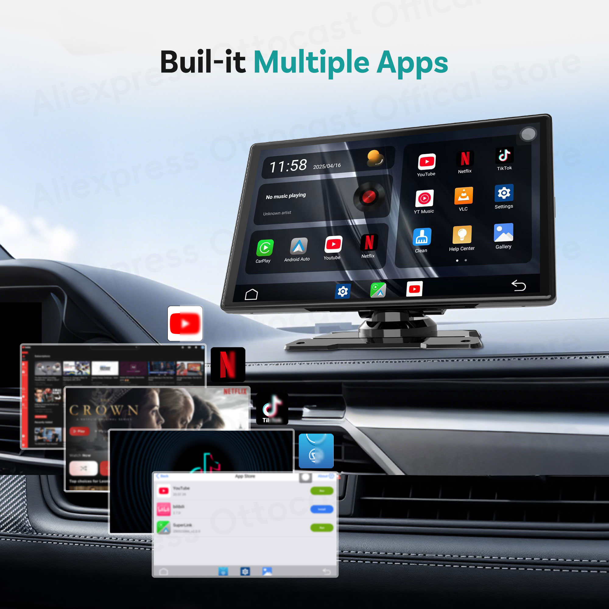 Ottocast Express Android écran - Youtube Phone Accessories avis et prix